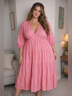 Pink Zara Maxi Dress for Sale up to 90% Off: Poshmark